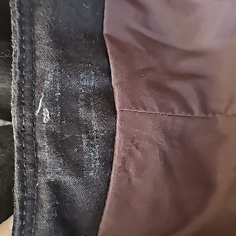 Genuine Leather Dark Brown Pants with Fringe Details Size 8 Aprox - Picture 10 of 16